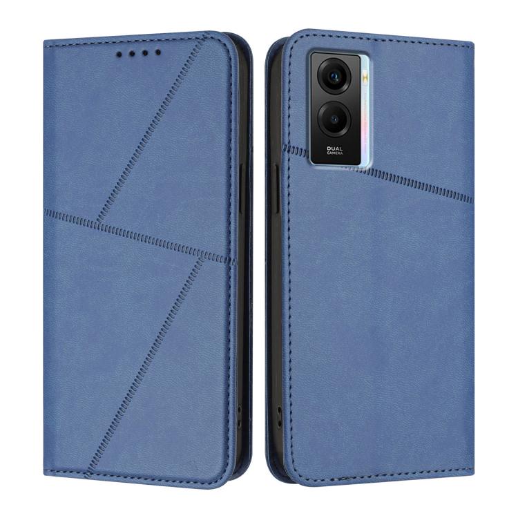Strong Magnetic Frosted Flip Leather Phone Case, For vivo Y55 5G / Y55s 2023 / Y75 5G, For vivo Y33t