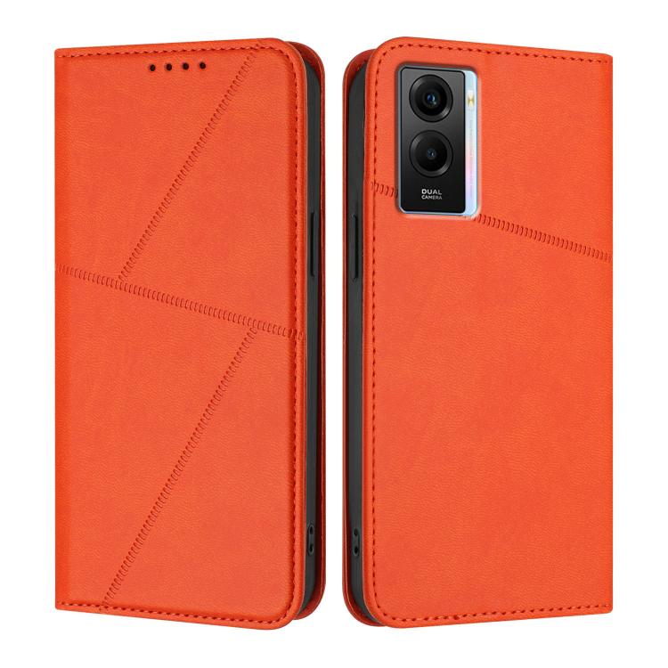 Strong Magnetic Frosted Flip Leather Phone Case, For vivo Y55 5G / Y55s 2023 / Y75 5G, For vivo Y33t