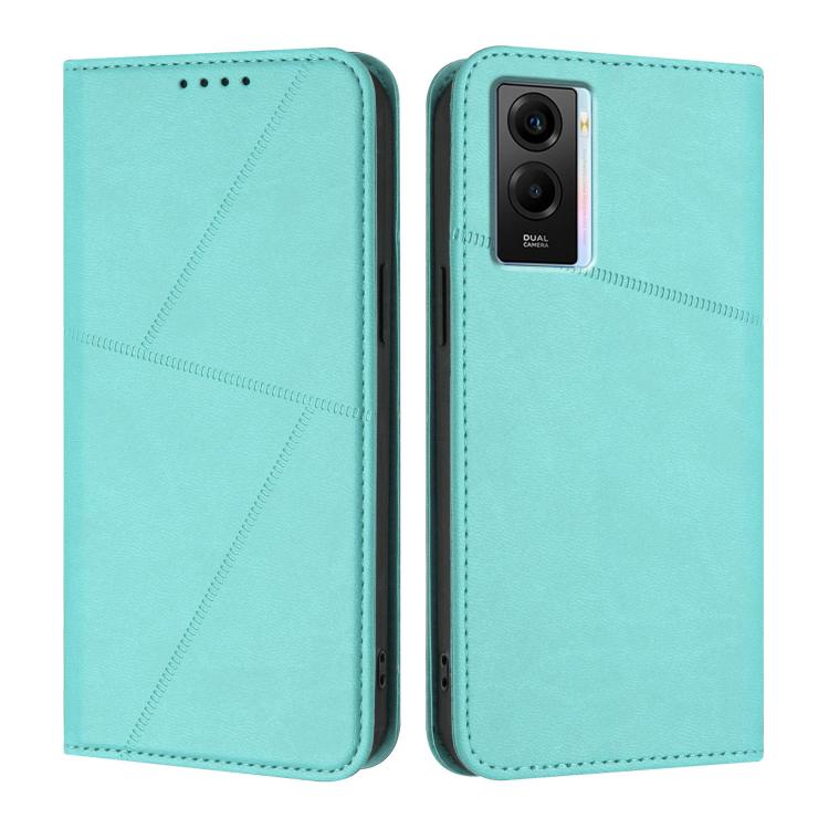 Strong Magnetic Frosted Flip Leather Phone Case, For vivo Y55 5G / Y55s 2023 / Y75 5G, For vivo Y33t