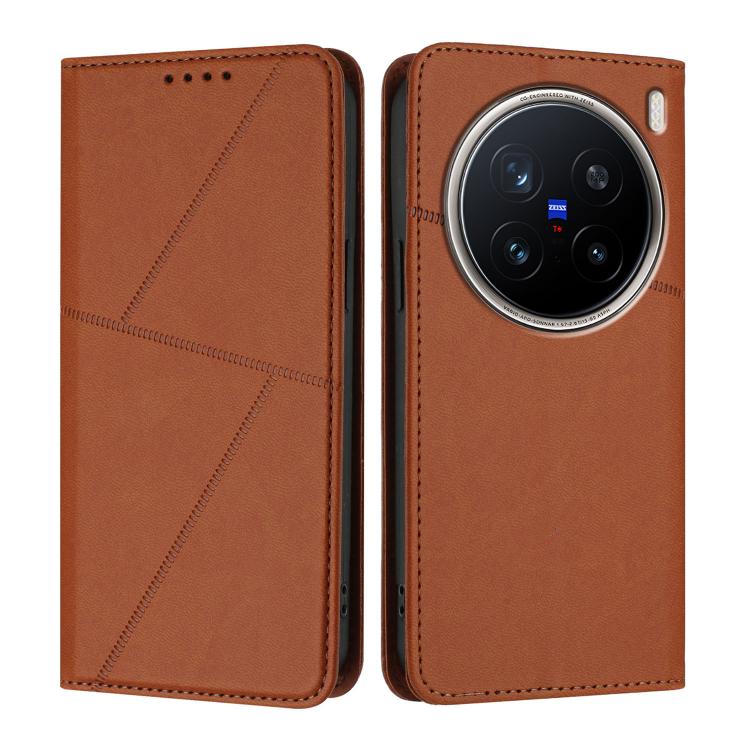 Strong Magnetic Frosted Flip Leather Phone Case, For vivo X200 Pro, For vivo Y100 4G / 5G / Y100 IDN / V30 Lite 4G, For vivo iQOO Z9s / V40e India, For vivo iQOO Z9s Pro / T3 Pro India, For vivo S19 Pro, For vivo Y28 4G, For vivo Y38 / vivo T3x Global ...