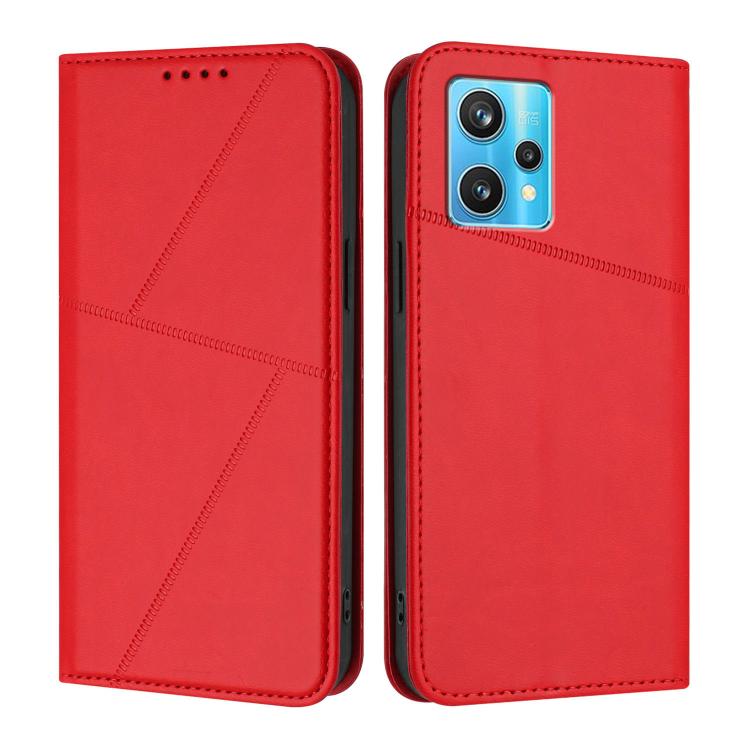 Strong Magnetic Frosted Flip Leather Phone Case, For Realme C33, For Realme C55, For Realme 10 Pro, For Realme 10 Pro+, For Realme 10 4G, For Realme C30, For Realme 9 Pro+