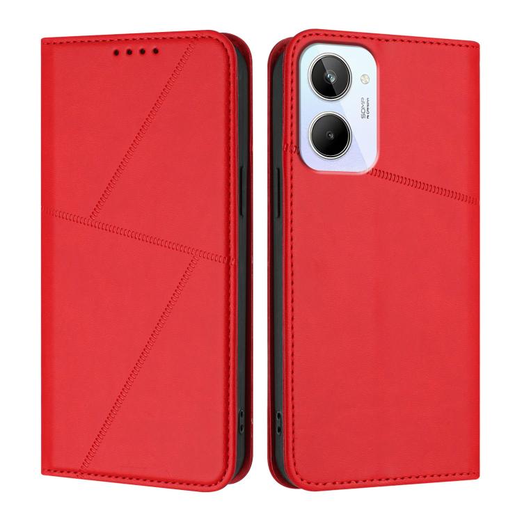 Strong Magnetic Frosted Flip Leather Phone Case, For Realme C33, For Realme C55, For Realme 10 Pro, For Realme 10 Pro+, For Realme 10 4G, For Realme C30, For Realme 9 Pro+