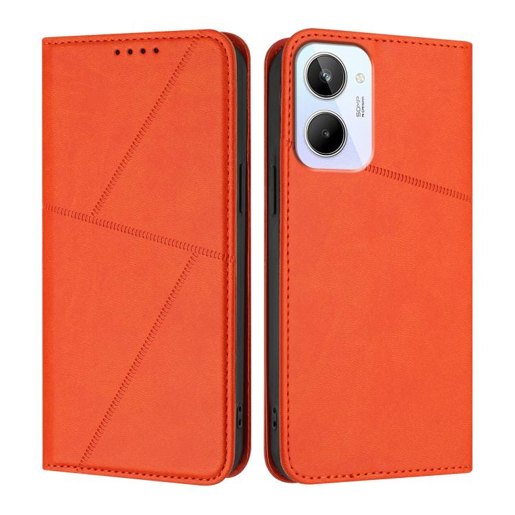 Strong Magnetic Frosted Flip Leather Phone Case, For Realme C33, For Realme C55, For Realme 10 Pro, For Realme 10 Pro+, For Realme 10 4G, For Realme C30, For Realme 9 Pro+