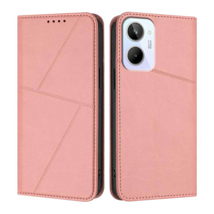 Strong Magnetic Frosted Flip Leather Phone Case, For Realme C33, For Realme C55, For Realme 10 Pro, For Realme 10 Pro+, For Realme 10 4G, For Realme C30, For Realme 9 Pro+