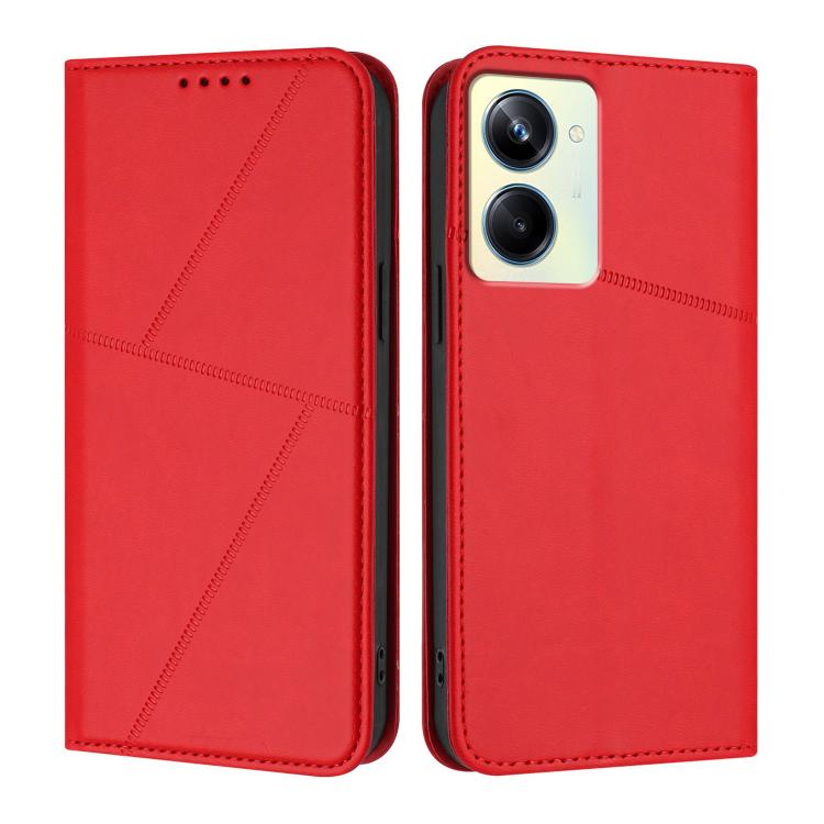 Strong Magnetic Frosted Flip Leather Phone Case, For Realme C33, For Realme C55, For Realme 10 Pro, For Realme 10 Pro+, For Realme 10 4G, For Realme C30, For Realme 9 Pro+