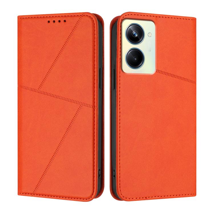 Strong Magnetic Frosted Flip Leather Phone Case, For Realme C33, For Realme C55, For Realme 10 Pro, For Realme 10 Pro+, For Realme 10 4G, For Realme C30, For Realme 9 Pro+