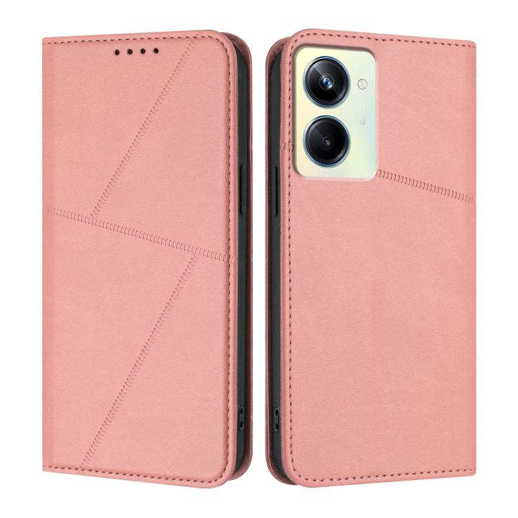 Strong Magnetic Frosted Flip Leather Phone Case, For Realme C33, For Realme C55, For Realme 10 Pro, For Realme 10 Pro+, For Realme 10 4G, For Realme C30, For Realme 9 Pro+