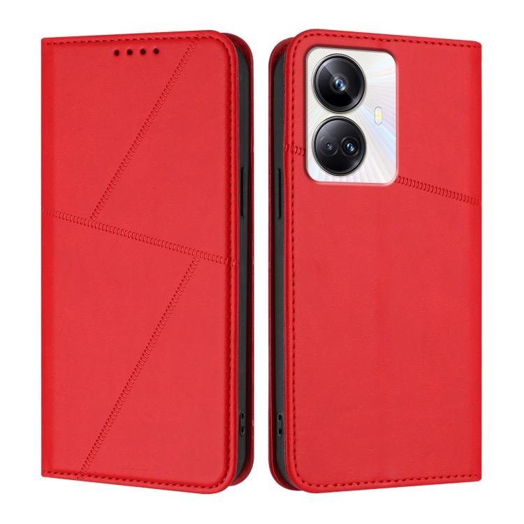 Strong Magnetic Frosted Flip Leather Phone Case, For Realme C33, For Realme C55, For Realme 10 Pro, For Realme 10 Pro+, For Realme 10 4G, For Realme C30, For Realme 9 Pro+