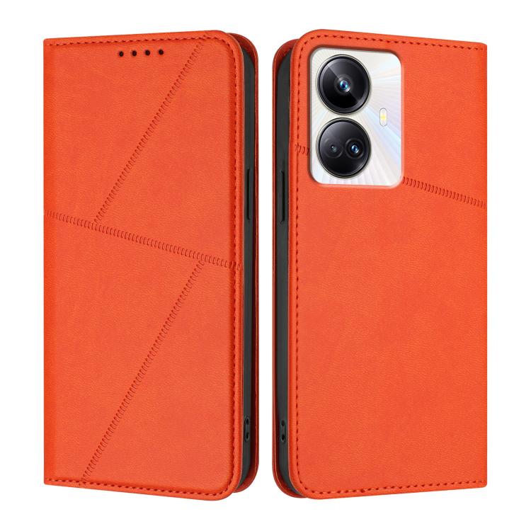 Strong Magnetic Frosted Flip Leather Phone Case, For Realme C33, For Realme C55, For Realme 10 Pro, For Realme 10 Pro+, For Realme 10 4G, For Realme C30, For Realme 9 Pro+