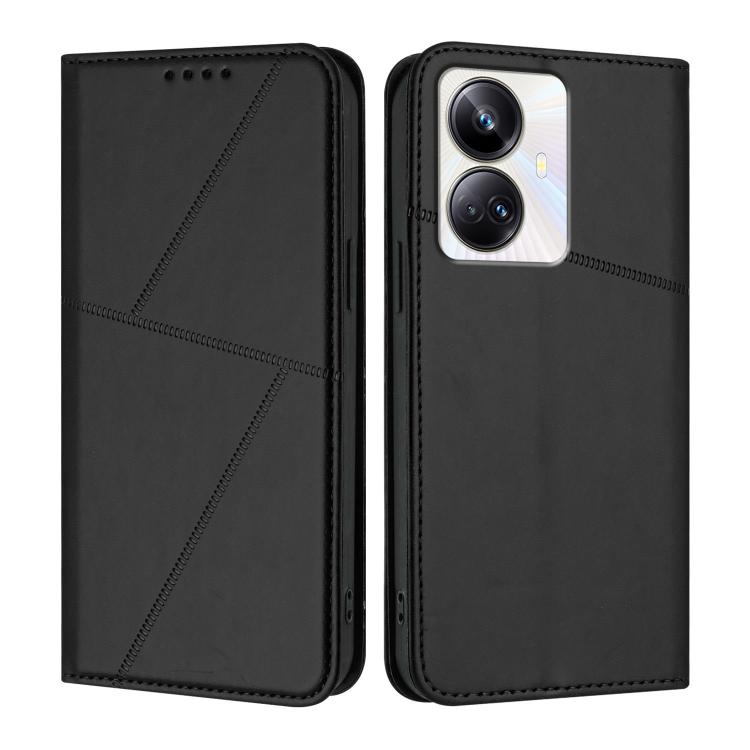 Strong Magnetic Frosted Flip Leather Phone Case, For Realme C33, For Realme C55, For Realme 10 Pro, For Realme 10 Pro+, For Realme 10 4G, For Realme C30, For Realme 9 Pro+