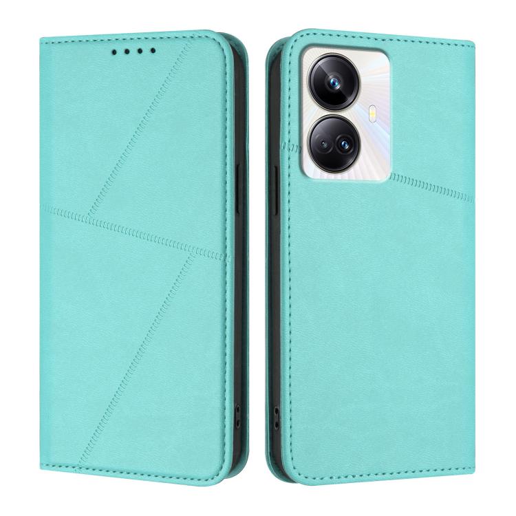 Strong Magnetic Frosted Flip Leather Phone Case, For Realme C33, For Realme C55, For Realme 10 Pro, For Realme 10 Pro+, For Realme 10 4G, For Realme C30, For Realme 9 Pro+