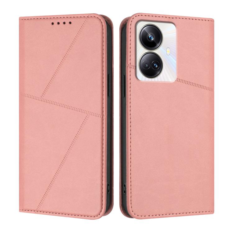 Strong Magnetic Frosted Flip Leather Phone Case, For Realme C33, For Realme C55, For Realme 10 Pro, For Realme 10 Pro+, For Realme 10 4G, For Realme C30, For Realme 9 Pro+