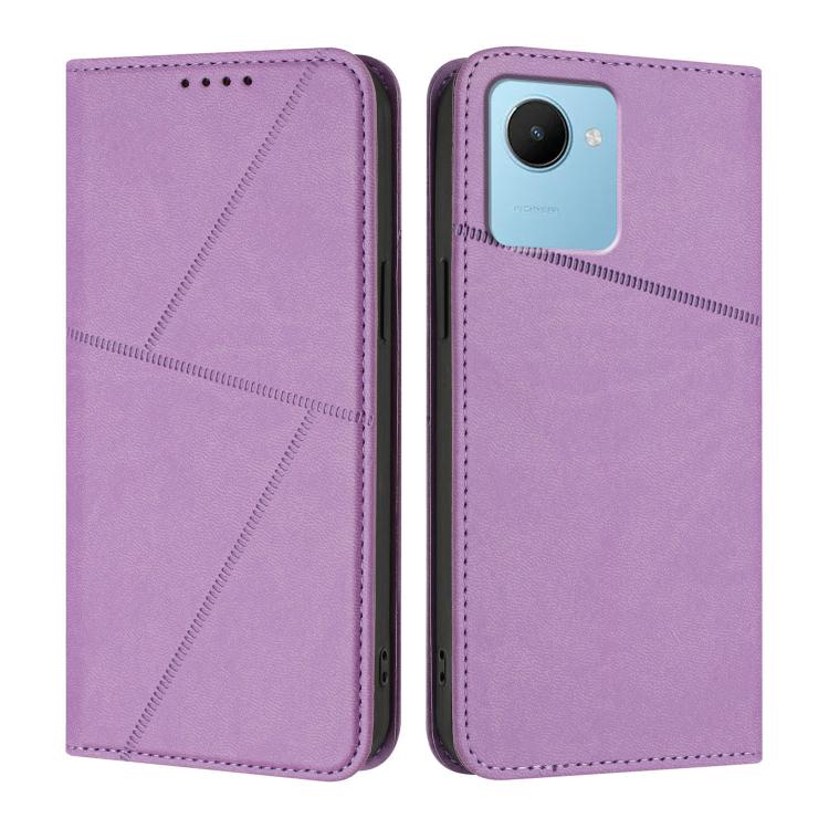 Strong Magnetic Frosted Flip Leather Phone Case, For Realme C33, For Realme C55, For Realme 10 Pro, For Realme 10 Pro+, For Realme 10 4G, For Realme C30, For Realme 9 Pro+