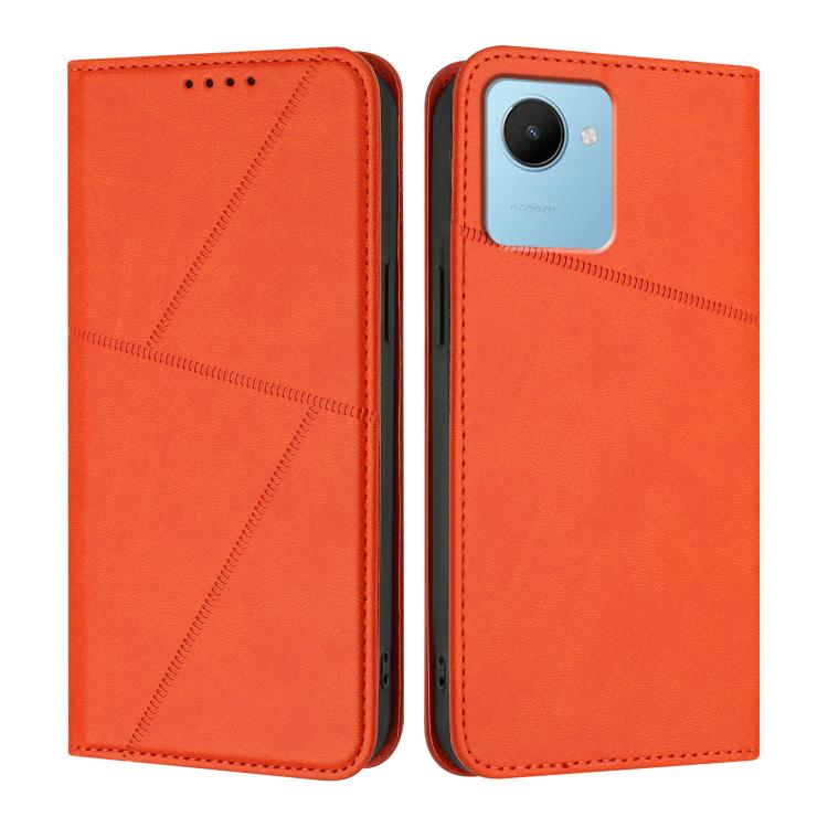 Strong Magnetic Frosted Flip Leather Phone Case, For Realme C33, For Realme C55, For Realme 10 Pro, For Realme 10 Pro+, For Realme 10 4G, For Realme C30, For Realme 9 Pro+