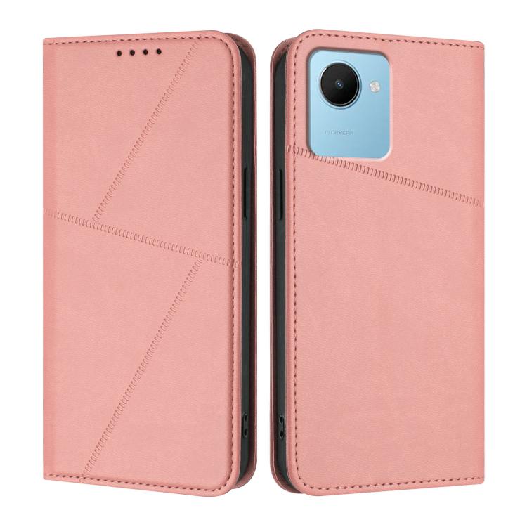 Strong Magnetic Frosted Flip Leather Phone Case, For Realme C33, For Realme C55, For Realme 10 Pro, For Realme 10 Pro+, For Realme 10 4G, For Realme C30, For Realme 9 Pro+