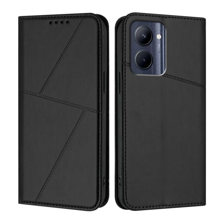 Strong Magnetic Frosted Flip Leather Phone Case, For Realme C33, For Realme C55, For Realme 10 Pro, For Realme 10 Pro+, For Realme 10 4G, For Realme C30, For Realme 9 Pro+