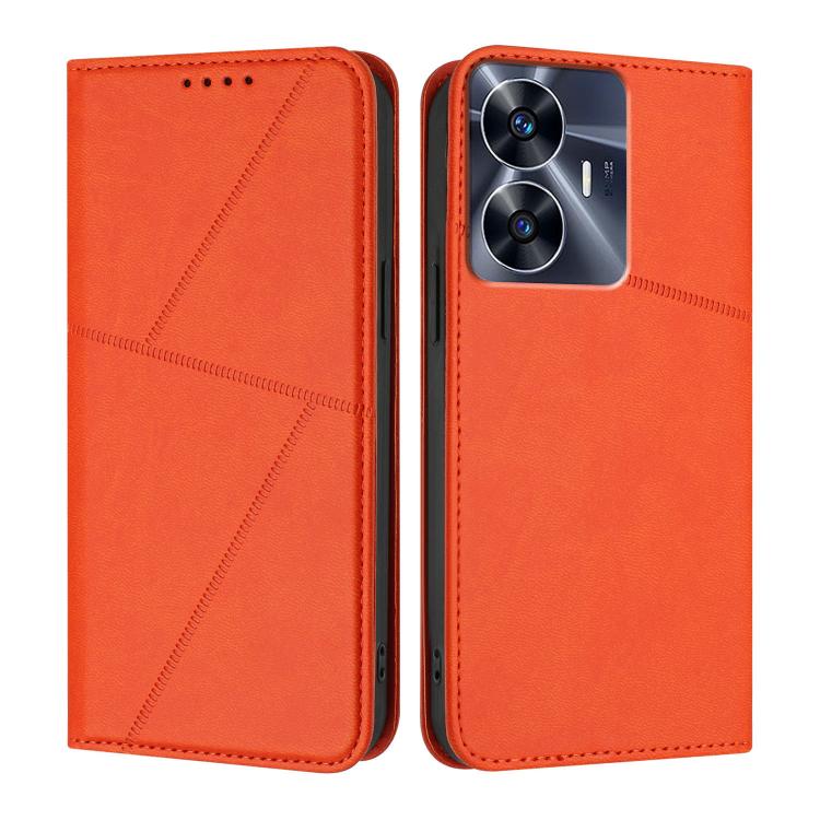 Strong Magnetic Frosted Flip Leather Phone Case, For Realme C33, For Realme C55, For Realme 10 Pro, For Realme 10 Pro+, For Realme 10 4G, For Realme C30, For Realme 9 Pro+