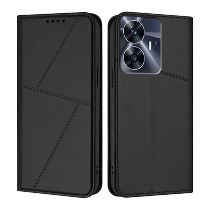 Strong Magnetic Frosted Flip Leather Phone Case, For Realme C33, For Realme C55, For Realme 10 Pro, For Realme 10 Pro+, For Realme 10 4G, For Realme C30, For Realme 9 Pro+