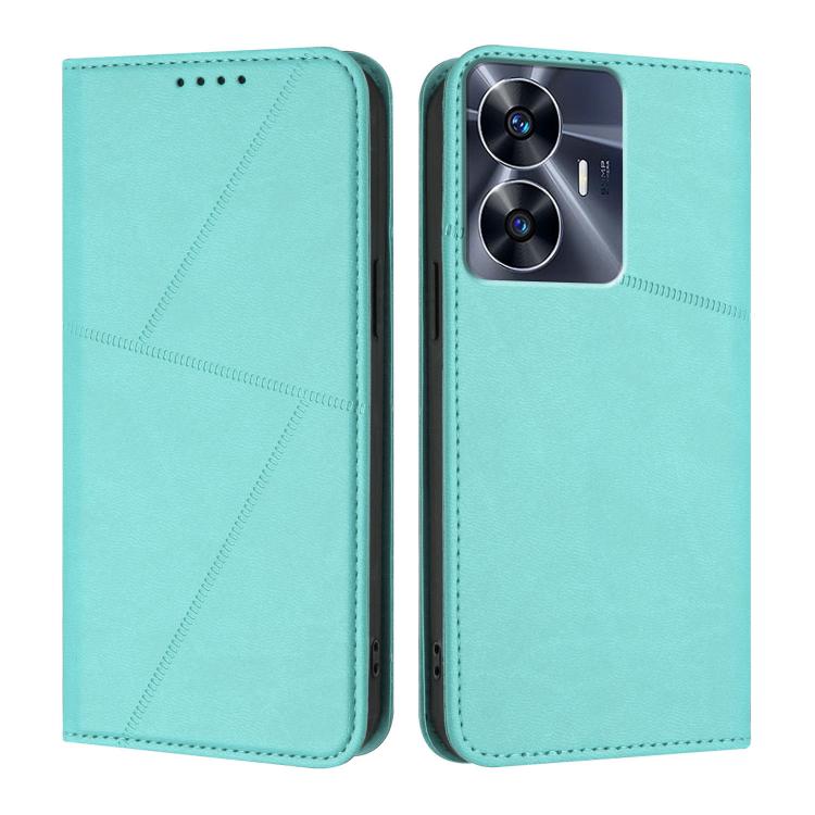 Strong Magnetic Frosted Flip Leather Phone Case, For Realme C33, For Realme C55, For Realme 10 Pro, For Realme 10 Pro+, For Realme 10 4G, For Realme C30, For Realme 9 Pro+