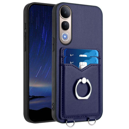 R20 Ring Card Holder Phone Case, For vivo X200s, For vivo Y29 4G / T4x / Y300t, For vivo V50 / V50e, For vivo X200 Ultra, For vivo V50 Lite 4G, For vivo Y39 5G / Y300i