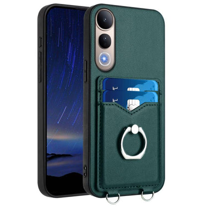 R20 Ring Card Holder Phone Case, For vivo X200s, For vivo Y29 4G / T4x / Y300t, For vivo V50 / V50e, For vivo X200 Ultra, For vivo V50 Lite 4G, For vivo Y39 5G / Y300i
