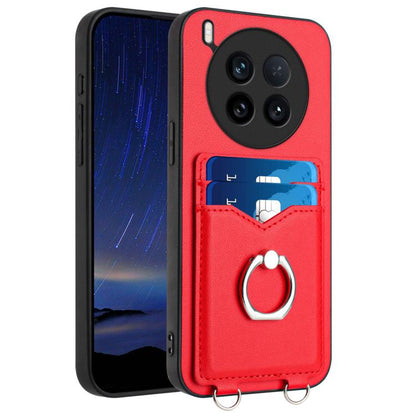 R20 Ring Card Holder Phone Case, For vivo X200s, For vivo Y29 4G / T4x / Y300t, For vivo V50 / V50e, For vivo X200 Ultra, For vivo V50 Lite 4G, For vivo Y39 5G / Y300i