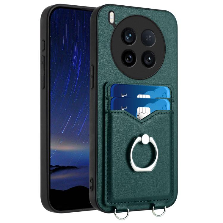 R20 Ring Card Holder Phone Case, For vivo X200s, For vivo Y29 4G / T4x / Y300t, For vivo V50 / V50e, For vivo X200 Ultra, For vivo V50 Lite 4G, For vivo Y39 5G / Y300i