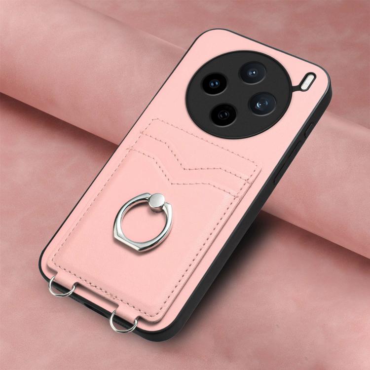 R20 Ring Card Holder Phone Case, For vivo X200s, For vivo Y29 4G / T4x / Y300t, For vivo V50 / V50e, For vivo X200 Ultra, For vivo V50 Lite 4G, For vivo Y39 5G / Y300i