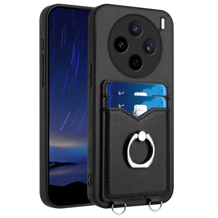 R20 Ring Card Holder Phone Case, For vivo X200s, For vivo Y29 4G / T4x / Y300t, For vivo V50 / V50e, For vivo X200 Ultra, For vivo V50 Lite 4G, For vivo Y39 5G / Y300i