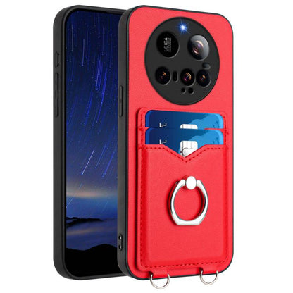 R20 Ring Card Holder Phone Case, For Xiaomi 15 Ultra, For Xiaomi Poco X7 Pro