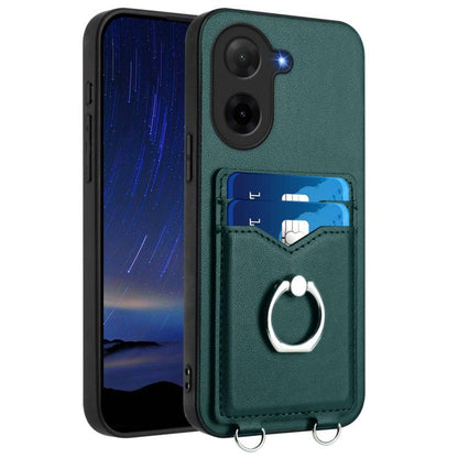 R20 Ring Card Holder Phone Case, For Redmi Turbo 4 Pro / Xiaomi Poco F7, For Redmi A5 4G 171.7mm / Xiaomi Poco C71