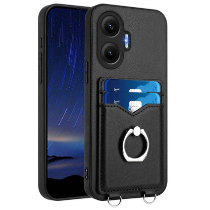 R20 Ring Card Holder Phone Case, For Redmi Turbo 4 Pro / Xiaomi Poco F7, For Redmi A5 4G 171.7mm / Xiaomi Poco C71