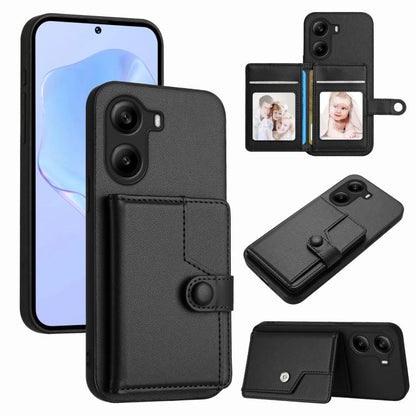 Button Card Bag RFID Anti-theft Phone Case, For Xiaomi 15 Ultra, For Xiaomi Poco X7 Pro