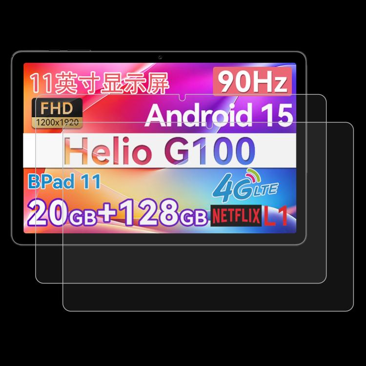2pcs 9H 0.3mm Explosion-proof Tempered Glass Film, For BNCF Bpad mini 8.4 inch, For BNCF Bpad mini SE 8.7 inch, For BNCF Bpad 10 10.1 inch, For BNCF Bpad 13 13.4 inch, For BNCF Bpad 10 Pro 10.1 inch, For BNCF Bpad 11 11 inch                            ...