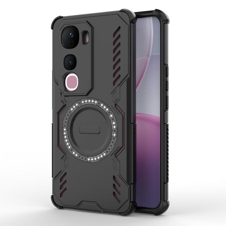 Butterfly Armor MagSafe Magnetic Ring Shockproof Phone Case, For vivo T5 Lite 5G Global, For vivo S2 5G Global, For vivo X300 FE 5G Russia/S50 Pro mini, For vivo T5 Pro 5G Global, For vivo V70 FE 5G Global, For vivo iQOO Z11X 5G India                  ...