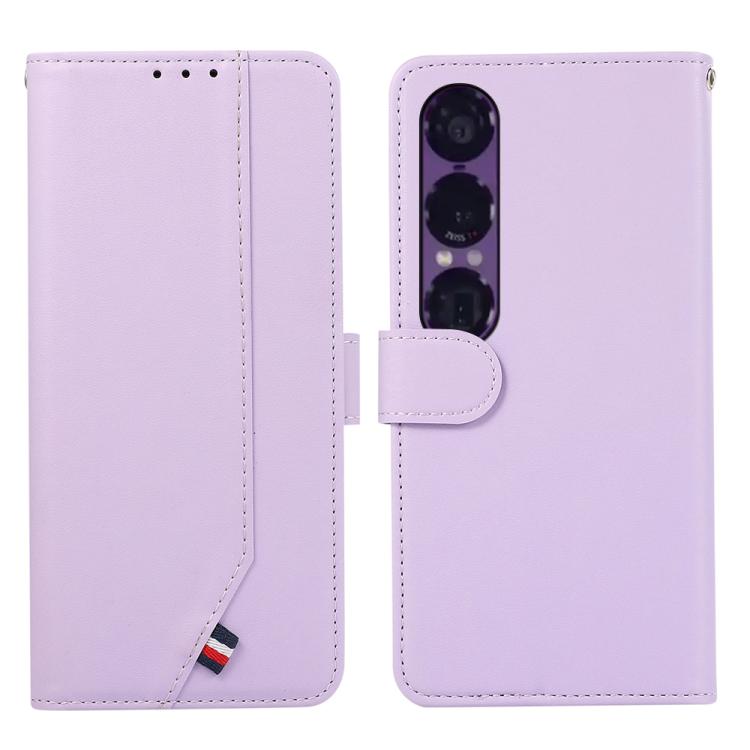ABEEL Delicate Texture Splicing RFID Leather Phone Case, For Sony Xperia 10 VIII, For Sony Xperia 1 VIII, For Sony Xperia 10 VII, For Sony Xperia 1 VII