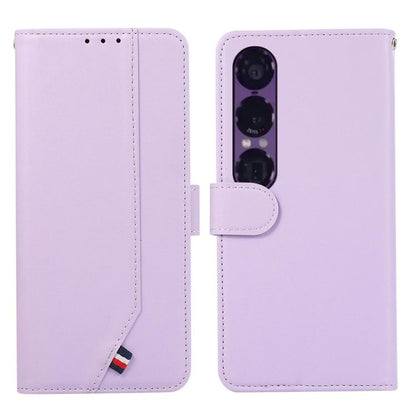 ABEEL Delicate Texture Splicing RFID Leather Phone Case, For Sony Xperia 10 VIII, For Sony Xperia 1 VIII, For Sony Xperia 10 VII, For Sony Xperia 1 VII