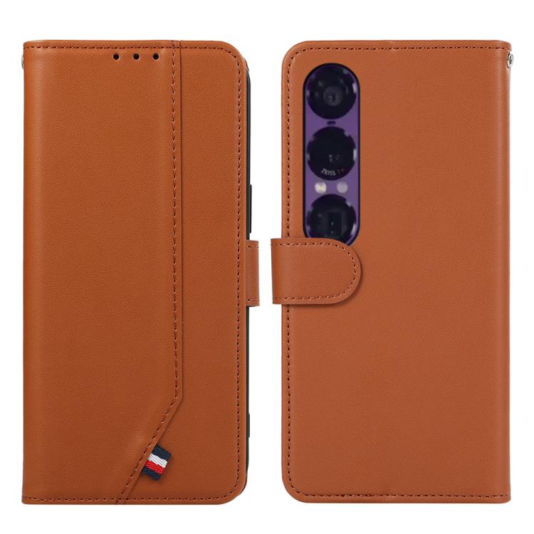 ABEEL Delicate Texture Splicing RFID Leather Phone Case, For Sony Xperia 10 VIII, For Sony Xperia 1 VIII, For Sony Xperia 10 VII, For Sony Xperia 1 VII