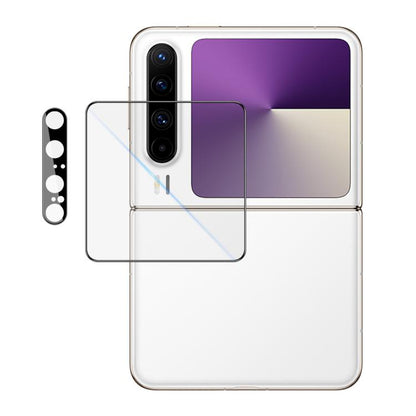 1 Sets imak Lens Film + Glass Rear Screen Sticker Black Version, Self-positioning Version, For Huawei Pura X