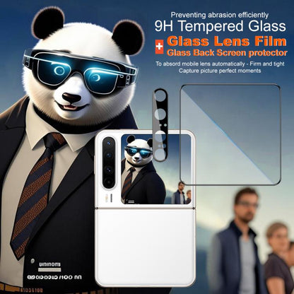 1 Sets imak Lens Film + Glass Rear Screen Sticker Black Version, Self-positioning Version, For Huawei Pura X