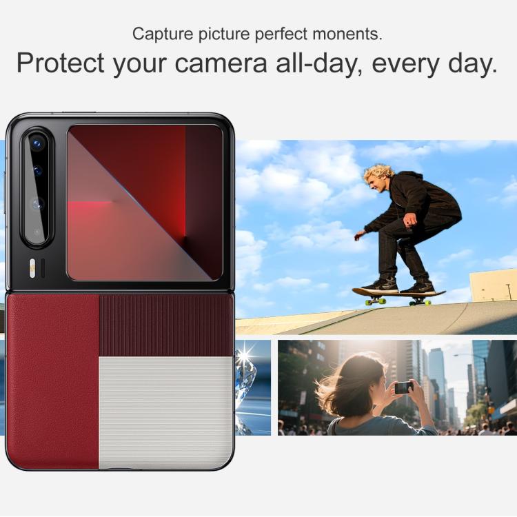 1 Sets imak Lens Film + Glass Rear Screen Sticker Black Version, Self-positioning Version, For Huawei Pura X