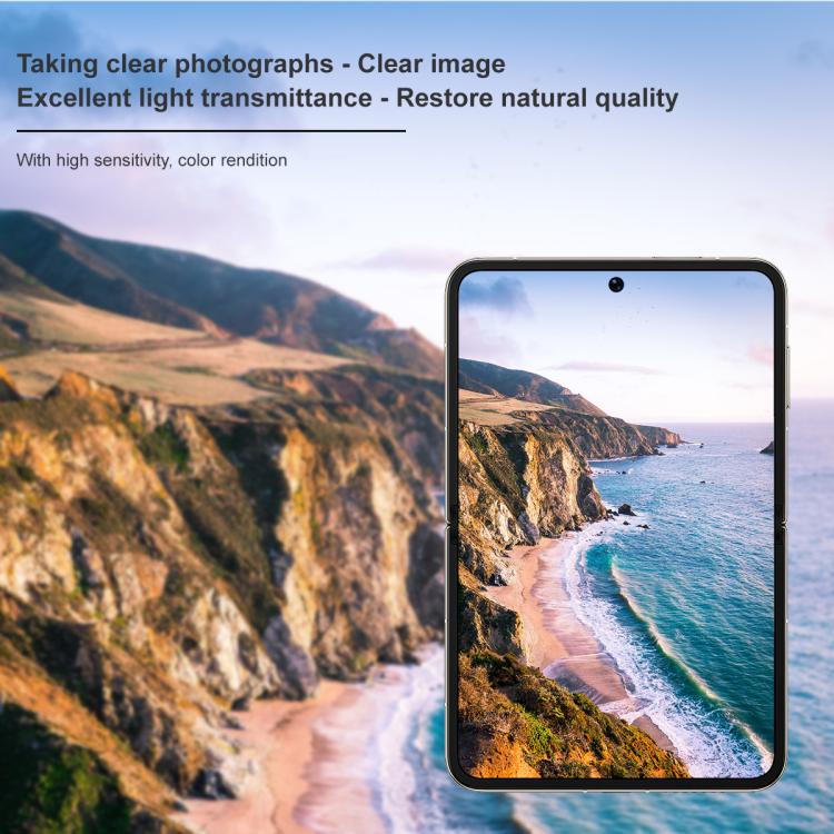 1 Sets imak Lens Film + Glass Rear Screen Sticker Black Version, Self-positioning Version, For Huawei Pura X