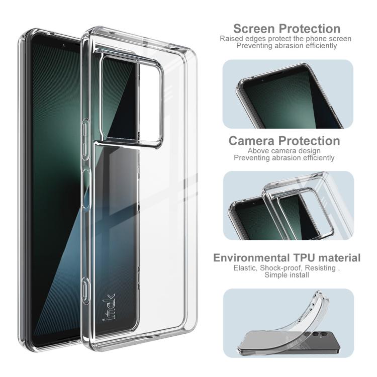 imak UX-10 Series Transparent Shockproof TPU Phone Case, For Sony Xperia 1 VIII, For Sony Xperia 1 VII