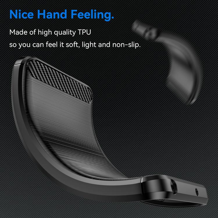 Carbon Fiber Brushed Texture TPU Phone Case, For HMD Fusion