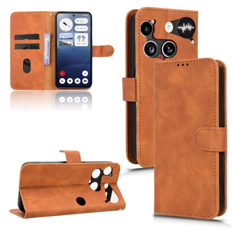 Skin Feel Magnetic Flip Leather Phone Case, For Nothing Phone 4b 5G, For Nothing Phone 4a Pro, For Nothing Phone 4a, For Nothing Phone 3, For Nothing CMF Phone 2 Pro, For Nothing Phone 3a