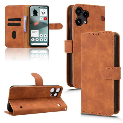 Skin Feel Magnetic Flip Leather Phone Case, For Nothing Phone 4b 5G, For Nothing Phone 4a Pro, For Nothing Phone 4a, For Nothing Phone 3, For Nothing CMF Phone 2 Pro, For Nothing Phone 3a