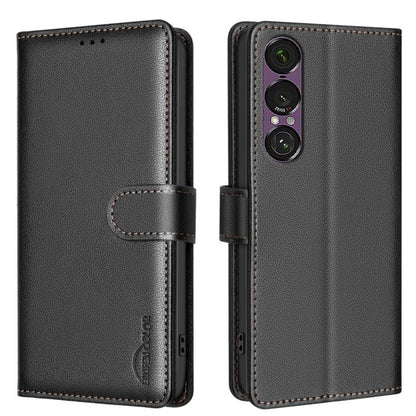 Litchi Texture RFID Anti-theft Leather Phone Case, For Sony Xperia 1 VIII, For Sony Xperia 1 VII
