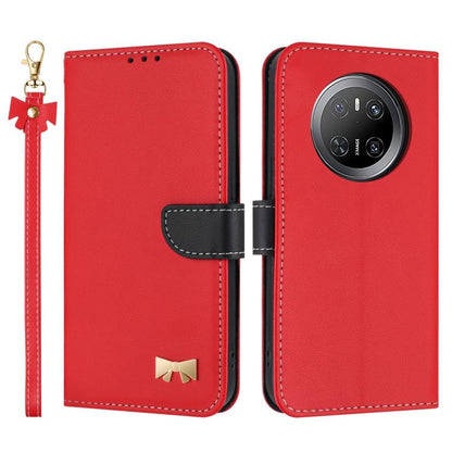 Metal Bow Leather Phone Case with Hand Strap, For Huawei nova 16 Pro / 16 Ultra, For Huawei Pura 90 Pro Max 5G, For Huawei Pura 90 Pro 5G, For Huawei Pura 90 5G, For Huawei nova 15 Ultra, For Huawei nova 15 Pro, For Huawei Mate 80 Pro Max              ...