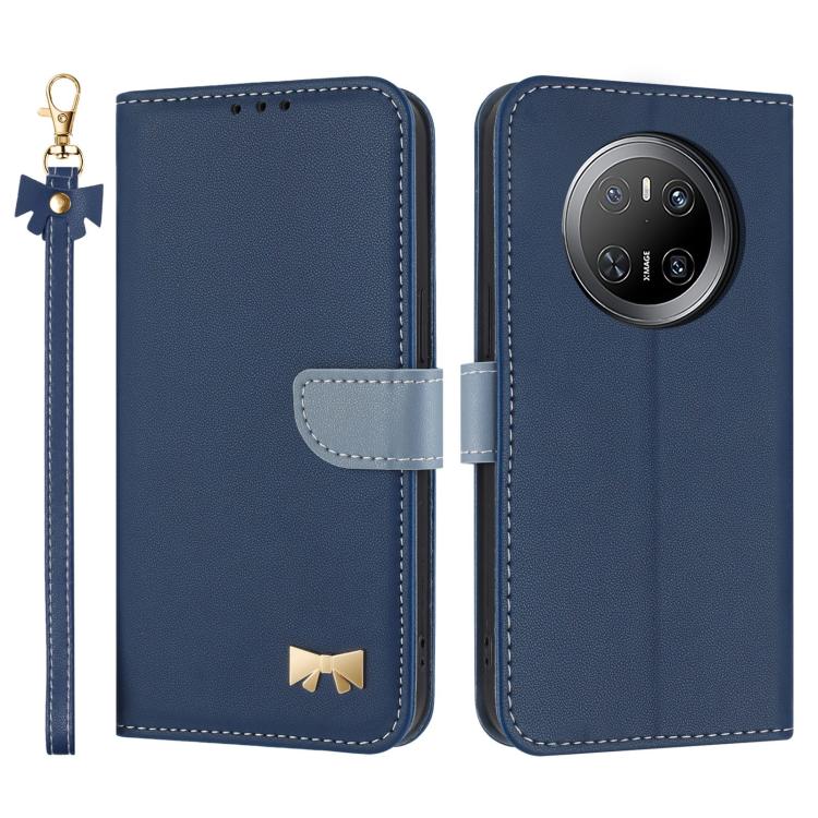 Metal Bow Leather Phone Case with Hand Strap, For Huawei nova 16 Pro / 16 Ultra, For Huawei Pura 90 Pro Max 5G, For Huawei Pura 90 Pro 5G, For Huawei Pura 90 5G, For Huawei nova 15 Ultra, For Huawei nova 15 Pro, For Huawei Mate 80 Pro Max              ...