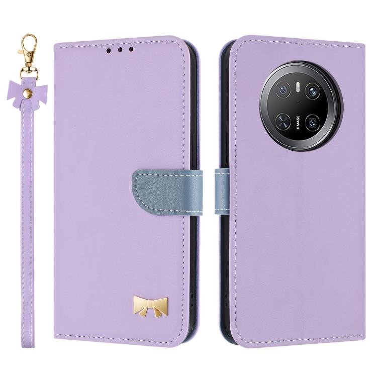 Metal Bow Leather Phone Case with Hand Strap, For Huawei nova 16 Pro / 16 Ultra, For Huawei Pura 90 Pro Max 5G, For Huawei Pura 90 Pro 5G, For Huawei Pura 90 5G, For Huawei nova 15 Ultra, For Huawei nova 15 Pro, For Huawei Mate 80 Pro Max              ...